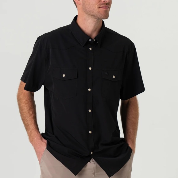Burlebo-Performance Western Shirt-navy main image 0